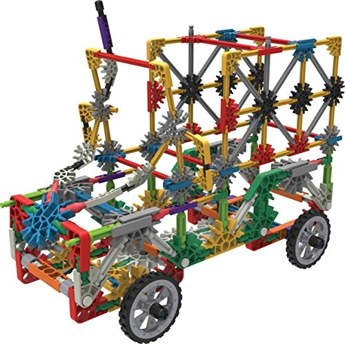 K'NEX construction toy car model with wheels