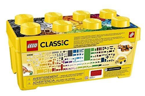 LEGO Classic building set box with colorful pieces.