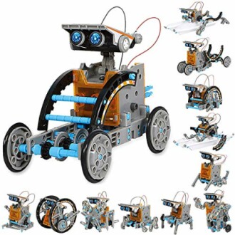 Robot building kit with multiple configurations.