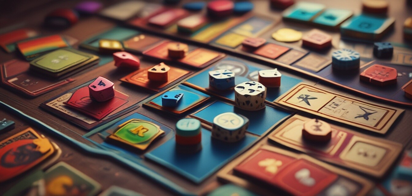Game pieces and cards
