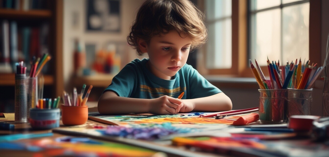 Child Creating Art